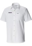Main image for Mens Arizona Wildcats White Columbia Heat Seal Slack Tide Camp Short Sleeve Dress Shirt