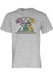 Main image for Iowa Hawkeyes Grey Heather Blue 84 Football vs Northern Iowa Panthers Short Sleeve T Shirt