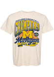 Main image for Michigan Wolverines Ivory Something Inked 2026 Men's Basketball National Champions Court Short Sle..