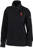 Main image for Womens USC Trojans Black Columbia Heat Seal Omni Wick Birchwood Hills Qtr Zip