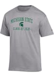 Main image for Michigan State Spartans Grey Champion Font Class of 2028 Jersey Short Sleeve T Shirt