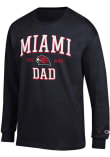 Main image for Mens Miami RedHawks Black Champion Est Date Dad Jersey Tee