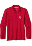 Main image for Mens Indiana Hoosiers Crimson Tommy Bahama Paradise MVP Qtr Zip Pullover