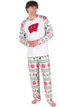 Main image for Mens Wisconsin Badgers White Concepts Sport Holiday Tidings Loungewear Sleep Pants