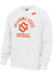 Main image for Mens Oklahoma State Cowboys White Nike Vintage Football Logo Crew Sweatshirt