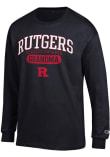 Main image for Mens Rutgers Scarlet Knights Black Champion Pill Grandma Jersey Tee