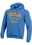 Main image for Mens UCLA Bruins Light Blue Champion Band Icon Powerblend Hooded Sweatshirt