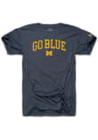 Main image for Michigan Wolverines Navy Blue The Mitten State Go Blue Short Sleeve Fashion T Shirt