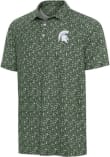 Main image for Mens Michigan State Spartans Green Antigua University Football Short Sleeve Polo Shirt