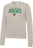 Main image for Womens Ohio Bobcats Oatmeal Champion Stacked Powerblend Crew Sweatshirt