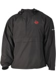Main image for Mens Texas Tech Red Raiders Black Columbia Heat Seal Prodigy Qtr Zip Pullover