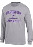 Main image for Mens Washington Huskies Grey Champion Gymnastics Icon Jersey Tee