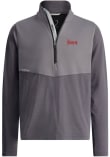 Main image for Mens Nebraska Cornhuskers Dark Grey Zero Restriction Hex Qtr Zip Pullover