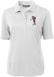 Main image for Womens Arizona Wildcats White Cutter and Buck Virtue Pique Golfing Wilma Short Sleeve Polo Shirt
