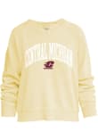 Main image for Womens Yellow Central Michigan Chippewas Willow Washed Crew Sweatshirt