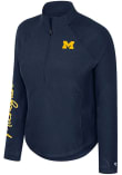 Main image for Womens Michigan Wolverines Navy Blue Colosseum Gravity Qtr Zip Pullover