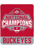 Main image for Ohio State Buckeyes Red  2024 Football National Champions Winning Image Fleece Blanket