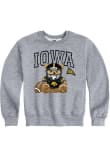 Main image for Youth Iowa Hawkeyes Grey Summit Sportswear Bear Necessities Long Sleeve Crew Sweatshirt