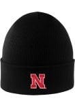 Main image for Nebraska Cornhuskers LogoFit Northpole Cuffed Mens Knit Hat - Black