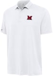 Main image for Mens Miami RedHawks White Antigua Reprocess Recycled Short Sleeve Polo Shirt