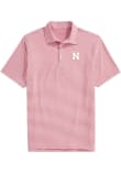 Main image for Mens Nebraska Cornhuskers Red Vineyard Vines Sankaty Stripe Short Sleeve Fashion Polo