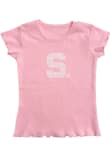 Main image for Girls Green Michigan State Spartans Lettuce Edge Short Sleeve Fashion T-Shirt