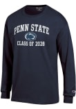 Main image for Mens Penn State Nittany Lions Navy Blue Champion Font Class of 2028 Jersey Tee