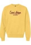 Main image for Womens Central Michigan Chippewas Yellow Summit Sportswear Alumni Crew Sweatshirt