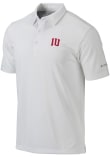 Main image for Mens Indiana Hoosiers White Columbia Heat Seal Omni Wick Drive Short Sleeve Polo Shirt