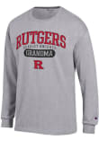 Main image for Mens Rutgers Scarlet Knights Grey Champion Pill Grandma Jersey Tee