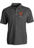 Main image for Mens Maryland Terrapins Black Cutter and Buck Symmetry Print Short Sleeve Polo Shirt