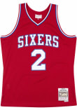 Moses Malone Philadelphia 76ers Red 82-83 Road Jersey - 56500670