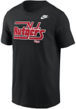 Main image for Rutgers Scarlet Knights Black Nike Core Throwback Wordmark Short Sleeve T Shirt