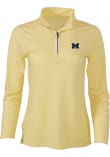 Main image for Womens Yellow Michigan Wolverines Butter Stripe Qtr Zip