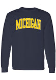 Main image for Mens Navy Blue Michigan Wolverines Mega Arch Tee