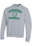 Main image for Mens Eastern Michigan Eagles Grey Champion Baseball Icon Powerblend Crew Sweatshirt