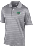 Main image for Mens Ohio Bobcats Grey Champion Embroidered Textured Solid Short Sleeve Polo Shirt