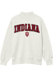 Main image for Womens Oatmeal Indiana Hoosiers Diana Mock Neck Crew Sweatshirt