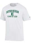 Main image for Eastern Michigan Eagles White Champion Primary Class of 2028 Jersey Short Sleeve T Shirt