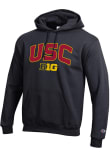 Main image for Mens USC Trojans Black Champion Arched Name Hooded Sweatshirt