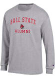 Main image for Mens Ball State Cardinals Grey Champion Mascot Alumni Jersey Tee
