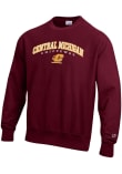 Main image for Mens Central Michigan Chippewas Maroon Champion Double Arch Reverse Weave Crew Sweatshirt