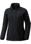 Main image for Womens Indiana Hoosiers Black Columbia Heat Seal Kruser Ridge III Light Weight Jacket