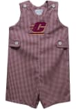 Main image for Toddler Central Michigan Chippewas Maroon Vive La Fete Gingham Overalls