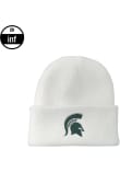 Main image for Michigan State Spartans LogoFit INF Northpole Cuffed Baby Knit Hat - White