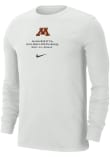 Main image for Mens Minnesota Golden Gophers Ash Nike Primary Logo Tee