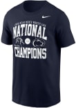Main image for Penn State Nittany Lions Navy Blue Nike 2026 NCAA Wrestling National Champions Short Sleeve T Shir..