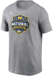 Main image for Michigan Wolverines Grey Nike 2026 Men's Basketball National Champions Official Team Logo Short Sl..