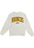 Main image for Womens Western Michigan Broncos Oatmeal Blue 84 Mock Neck Crew Sweatshirt