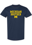 Main image for Michigan Wolverines Basic Block Brother Short Sleeve T Shirt - Navy Blue
